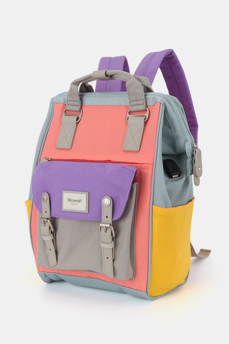 Himawari Waterproof Nylon Backpack Bag with Handles Himawari Waterproof Nylon Backpack Bag with Handles