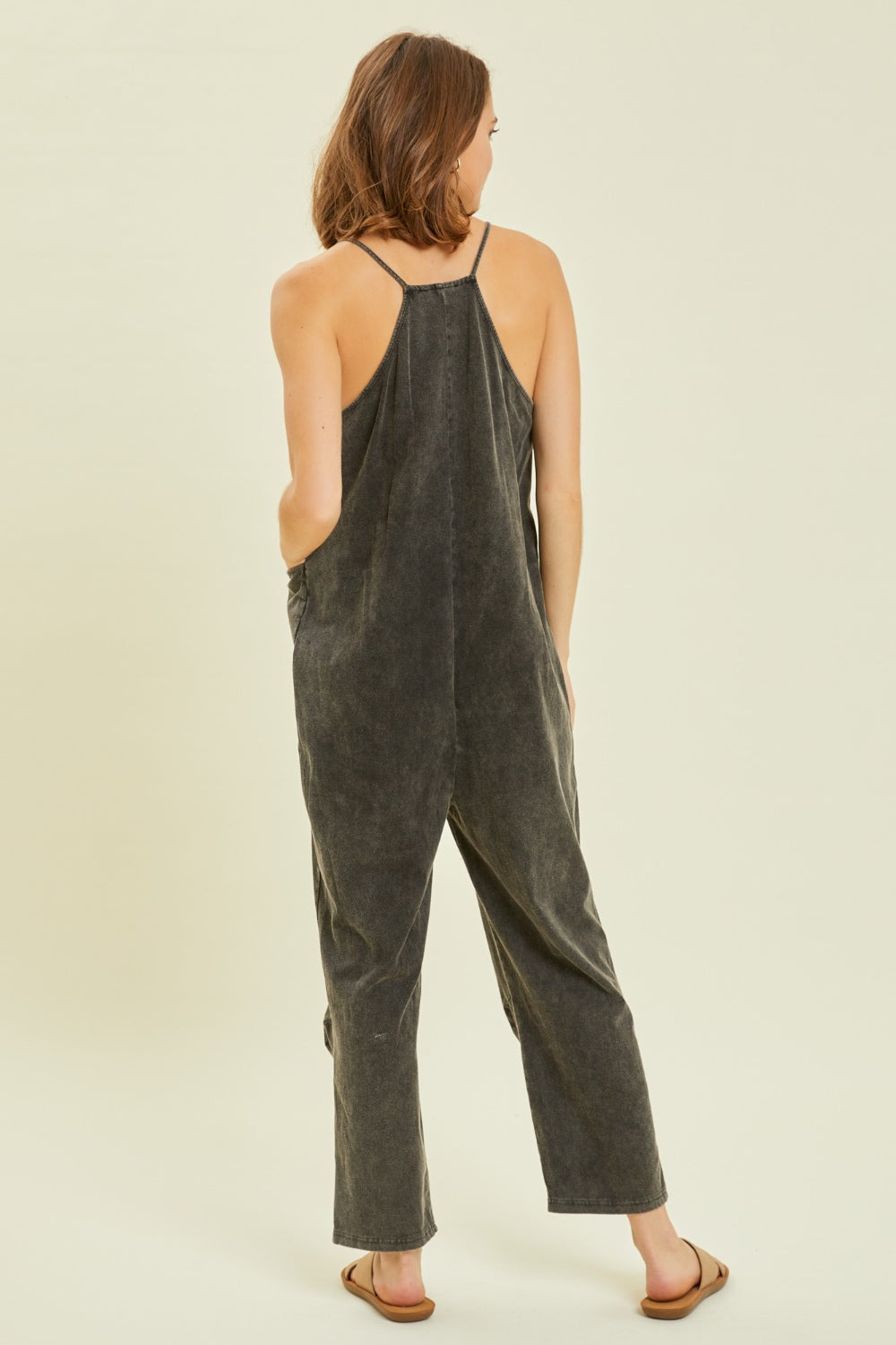 HEYSON Full Size Mineral-Washed Oversized Jumpsuit with Pockets HEYSON Full Size Mineral-Washed Oversized Jumpsuit with Pockets - TopFashionHQ