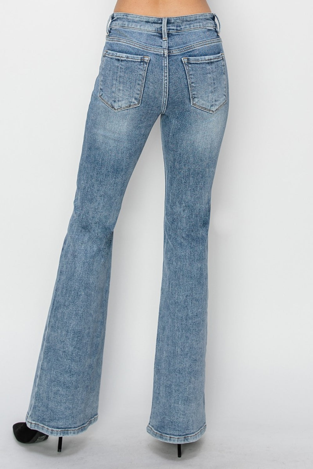 RISEN Full Size Mid Rise Bootcut Jeans RISEN Full Size Mid Rise Bootcut Jeans - TopFashionHQ