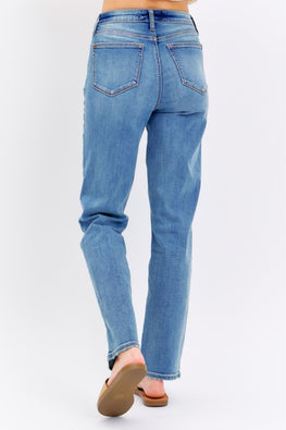 Judy Blue Full Size High Waist Straight Jeans - TopFashionHQ