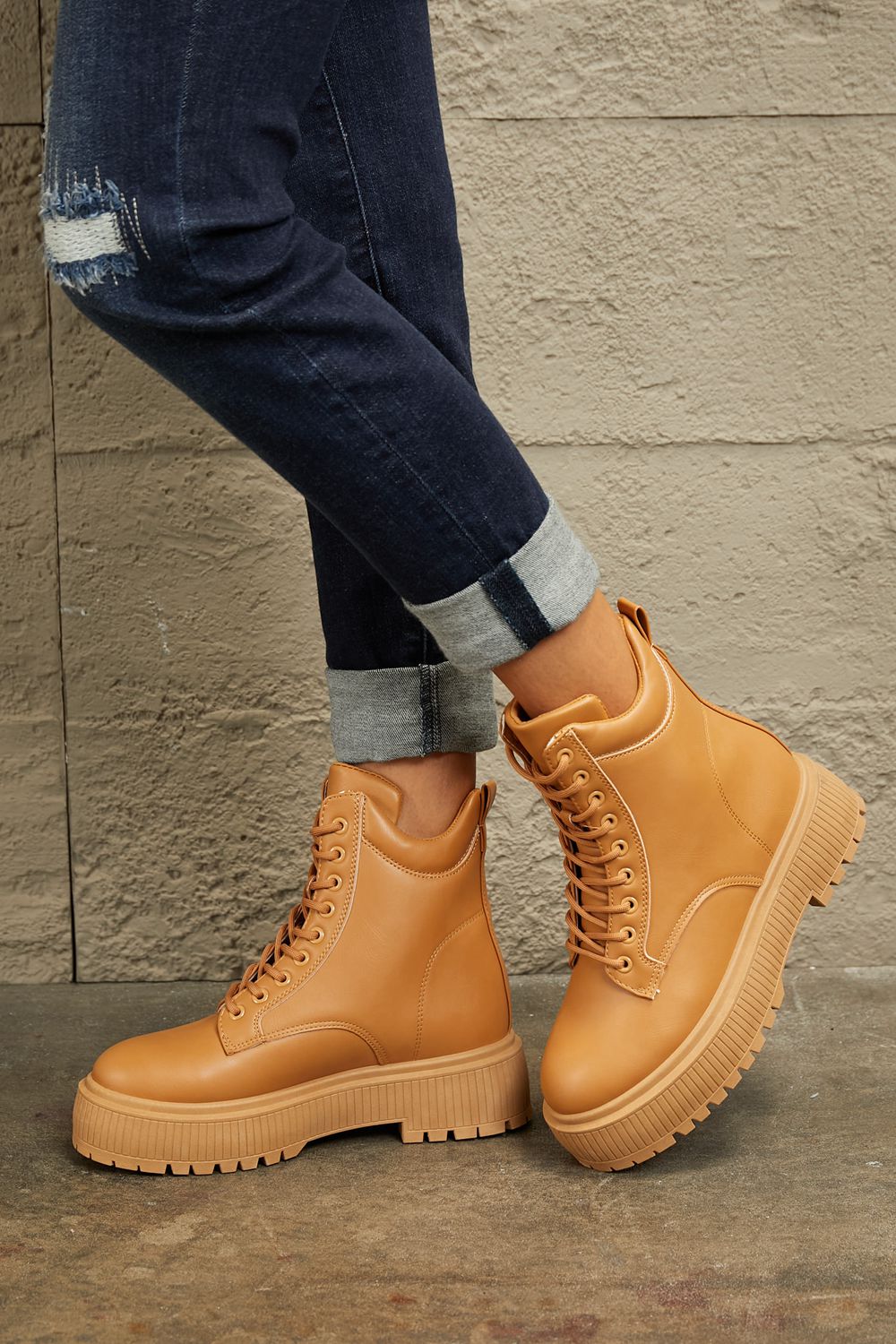 East Lion Corp Platform Combat Boots East Lion Corp Platform Combat Boots - TopFashionHQ