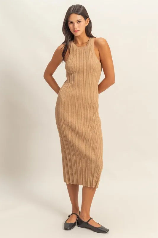 HYFVE Round Neck Bodycon Ribbed Knit Dress 269a6cc2a9224bb1998fc5f7cb3be421-Max-Origin
