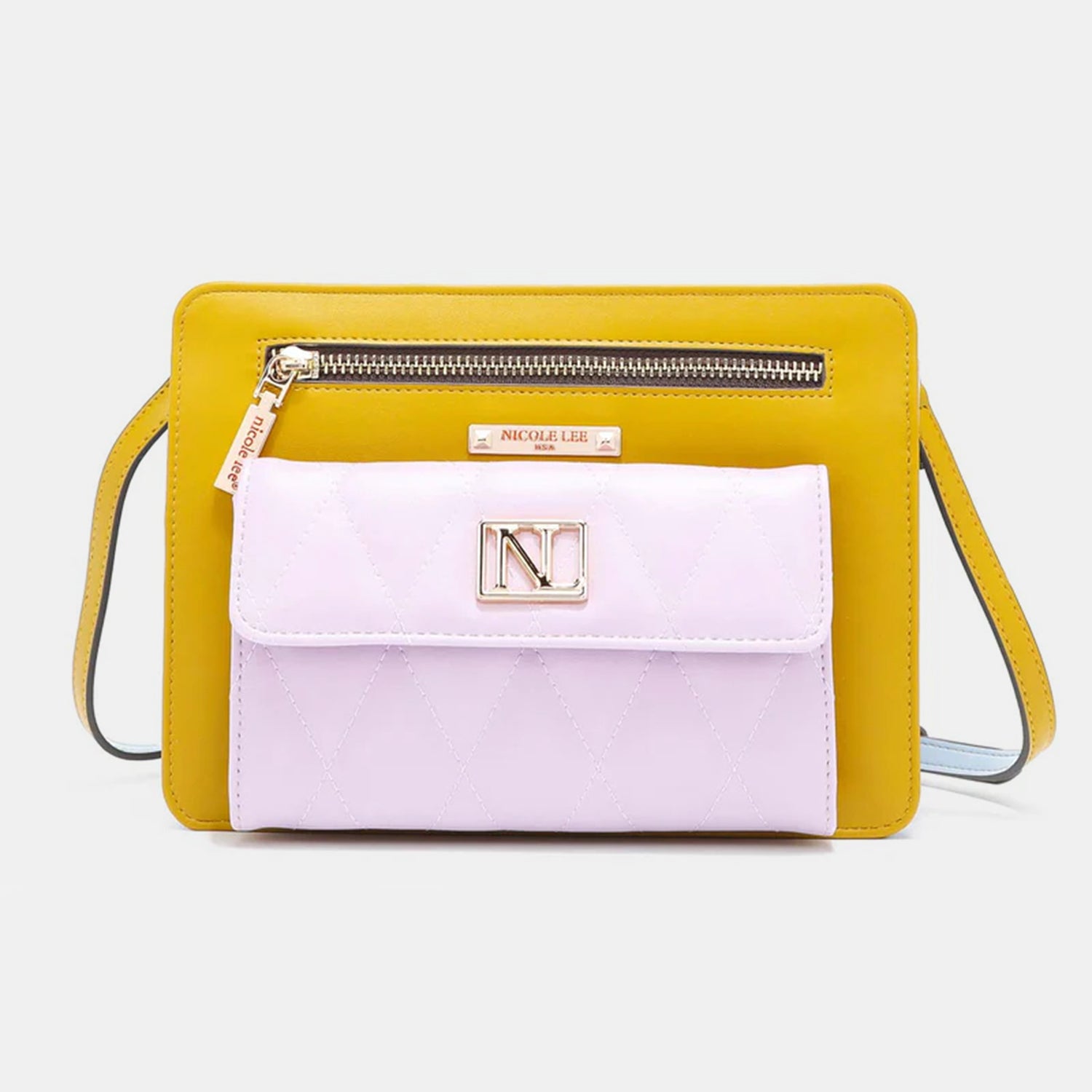 Nicole Lee USA Color Block Crossbody Bag Nicole Lee USA Color Block Crossbody Bag - TopFashionHQ