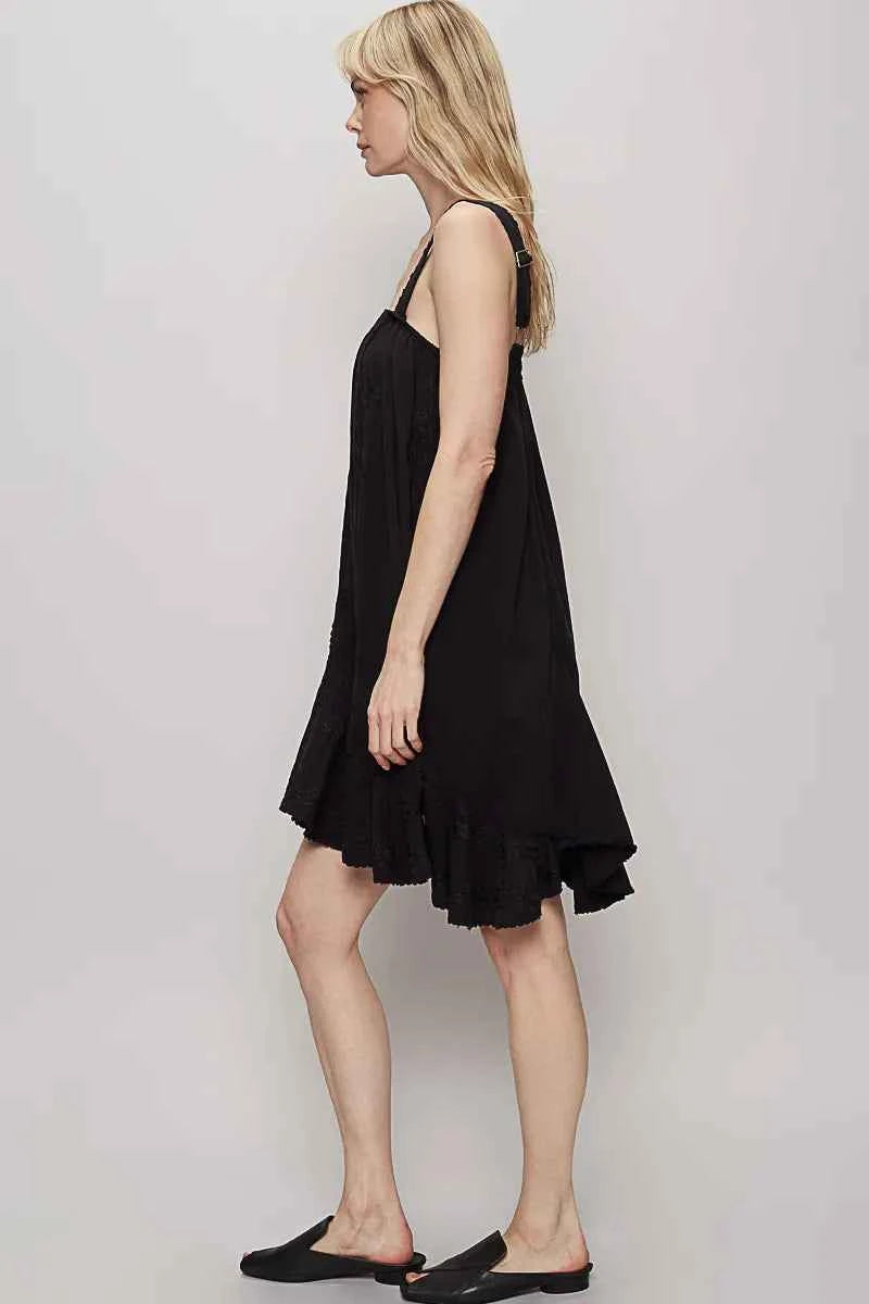 POL Ruffle Hem Sleeveless Mini Dress POL Ruffle Hem Sleeveless Mini Dress