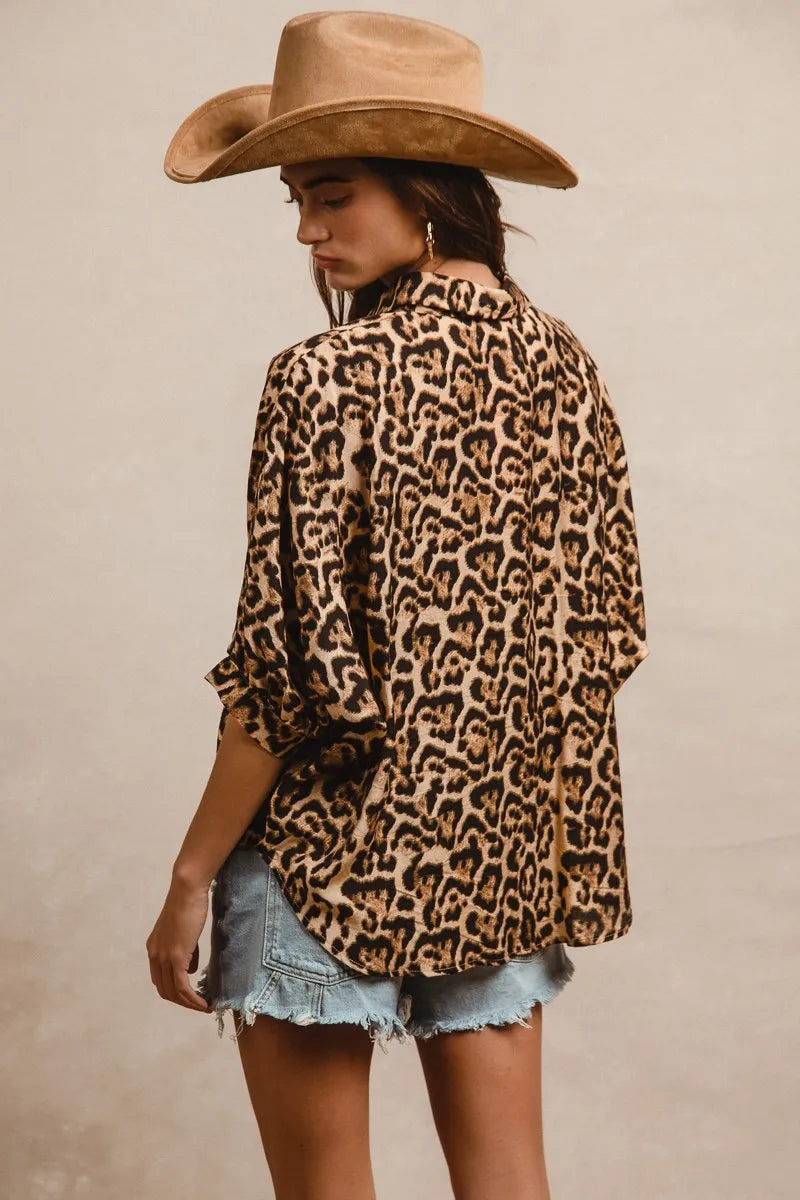 BiBi Leopard Prints Overseized Short Sleeves Top 29072309051f4420be11caf5d923b107-Max-Origin