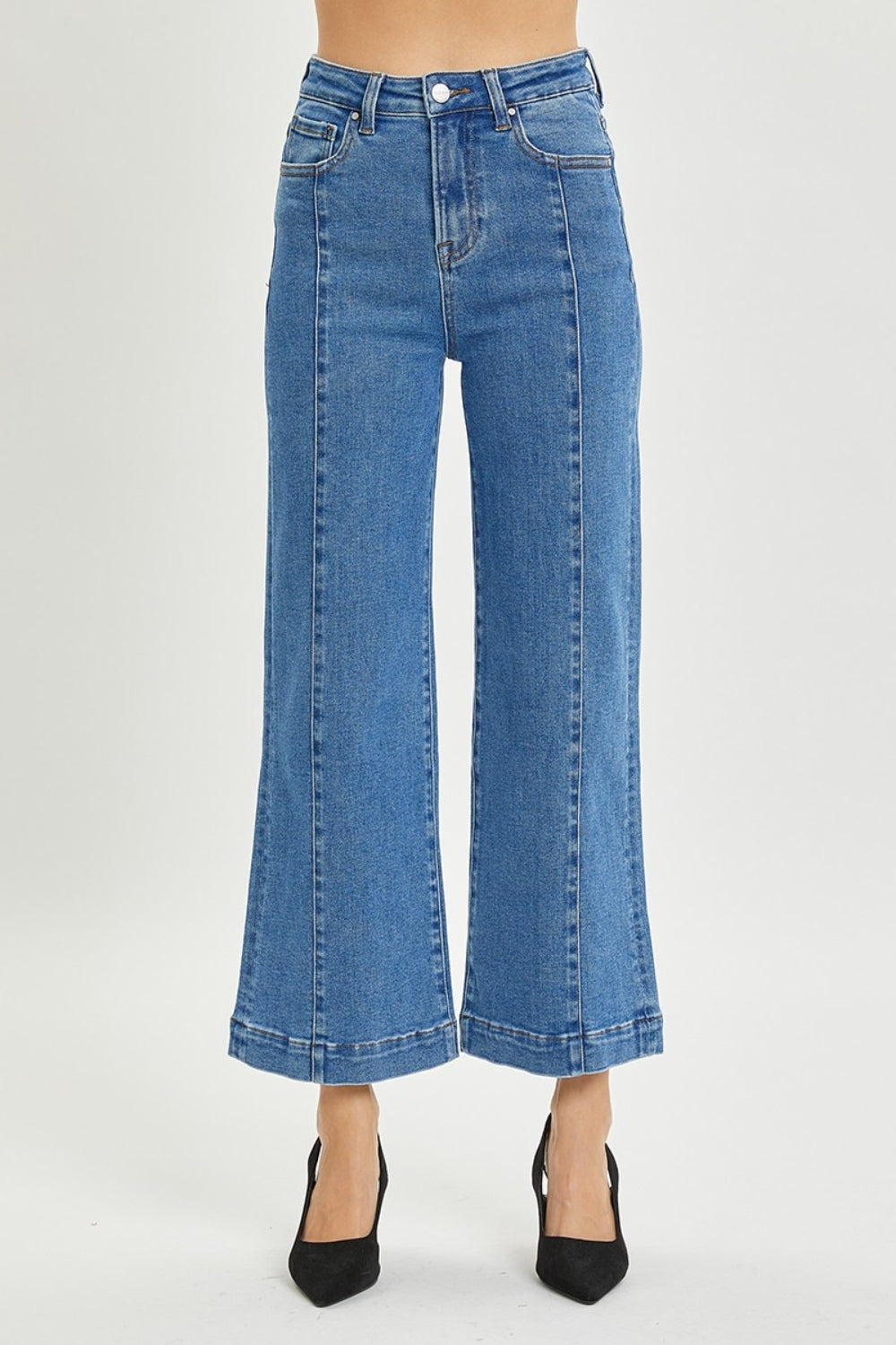 RISEN Full Size High Rise Wide Leg Jeans RISEN Full Size High Rise Wide Leg Jeans - TopFashionHQ