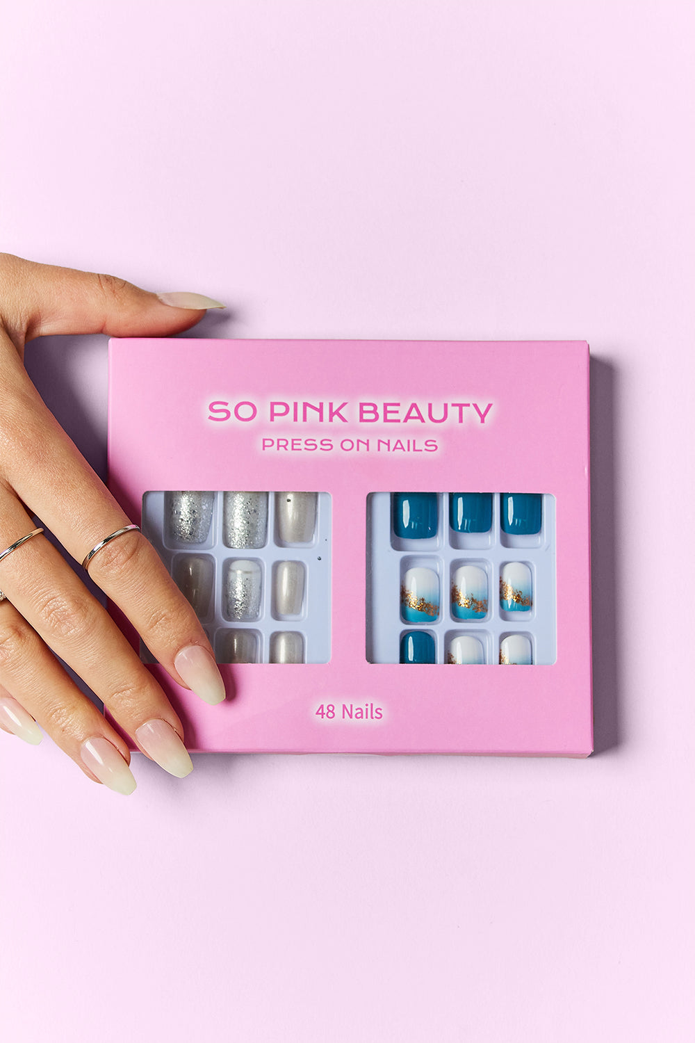 SO PINK BEAUTY Press On Nails 2 Packs SO PINK BEAUTY Press On Nails 2 Packs - TopFashionHQ