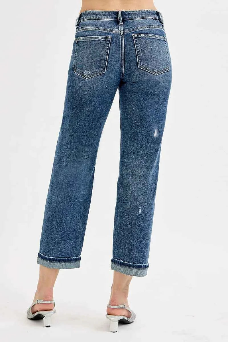 RISEN Full Size Low Rise Crop Boyfriend Jeans Plus Size RISEN Full Size Low Rise Crop Boyfriend Jeans Plus Size