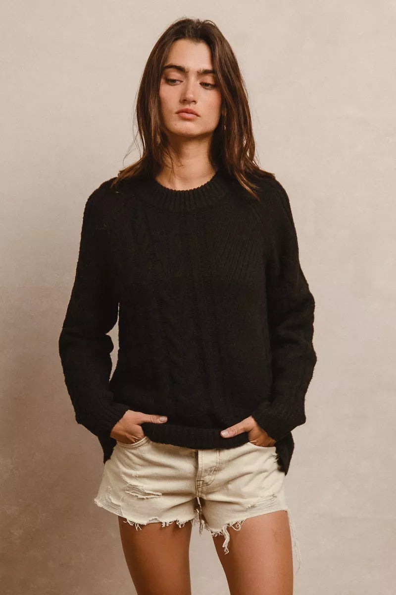 BiBi Twist Knitted Open Shoulder Sweater 2c87f513-d735-4044-b9ab-d76ab275cc06-Max-Origin