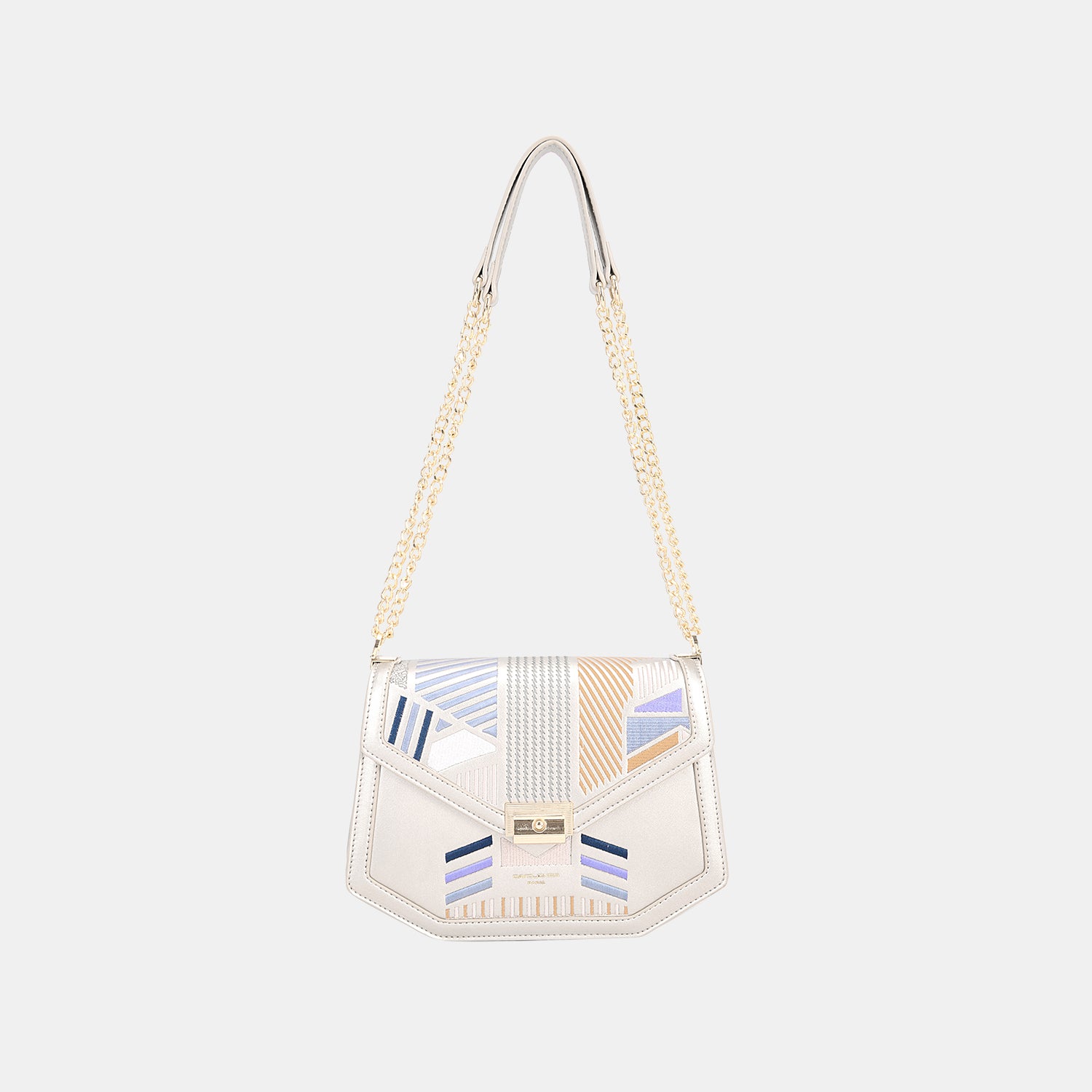 David Jones Geometric Print Crossbody Bag David Jones Geometric Print Crossbody Bag - TopFashionHQ