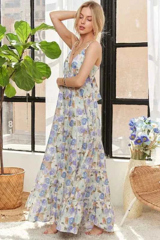 ADORA Bow Back Floral Cami Dress ADORA Bow Back Floral Cami Dress