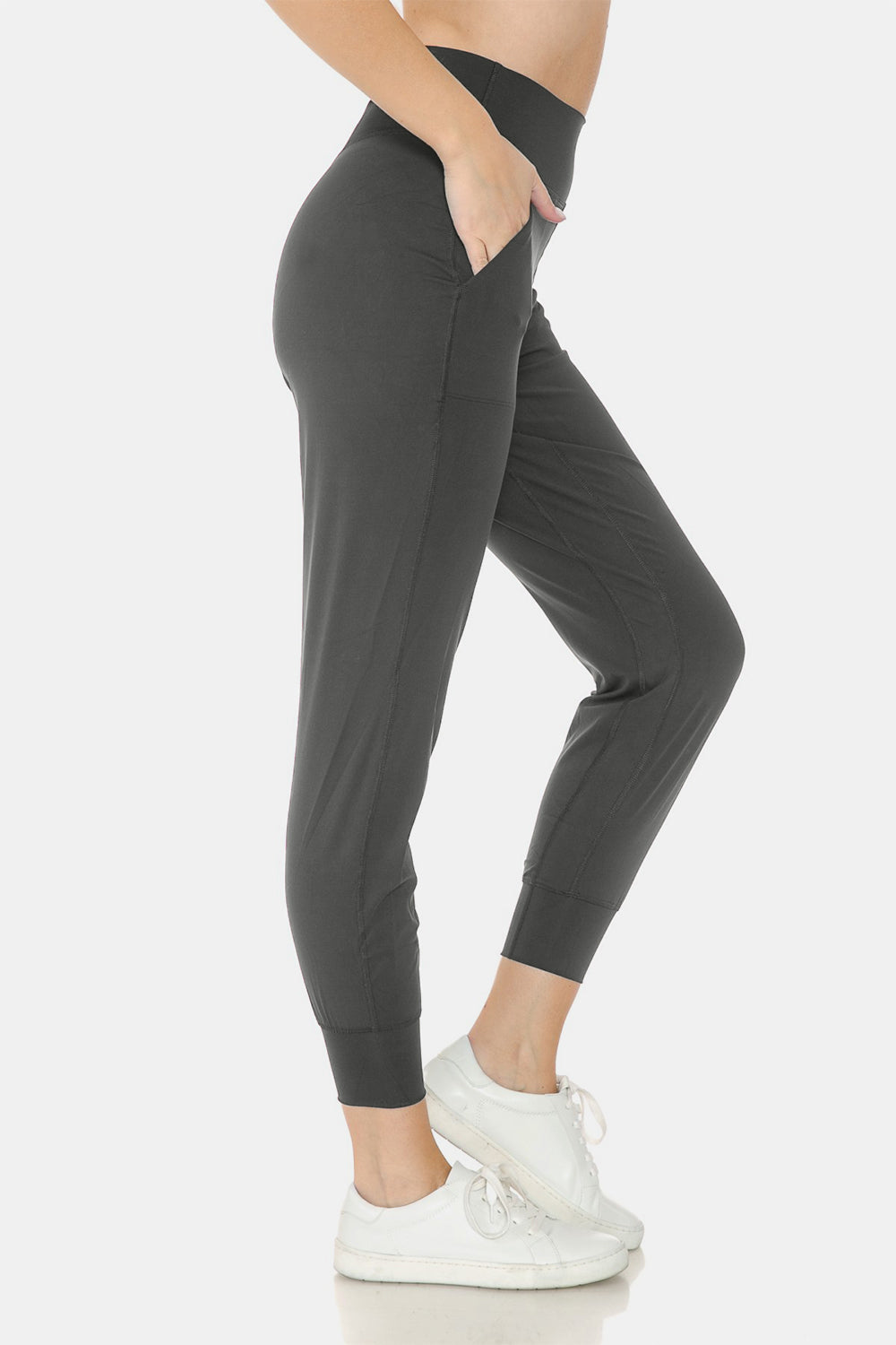 Leggings Depot Wide Waistband Slim Active Joggers Leggings Depot Wide Waistband Slim Active Joggers