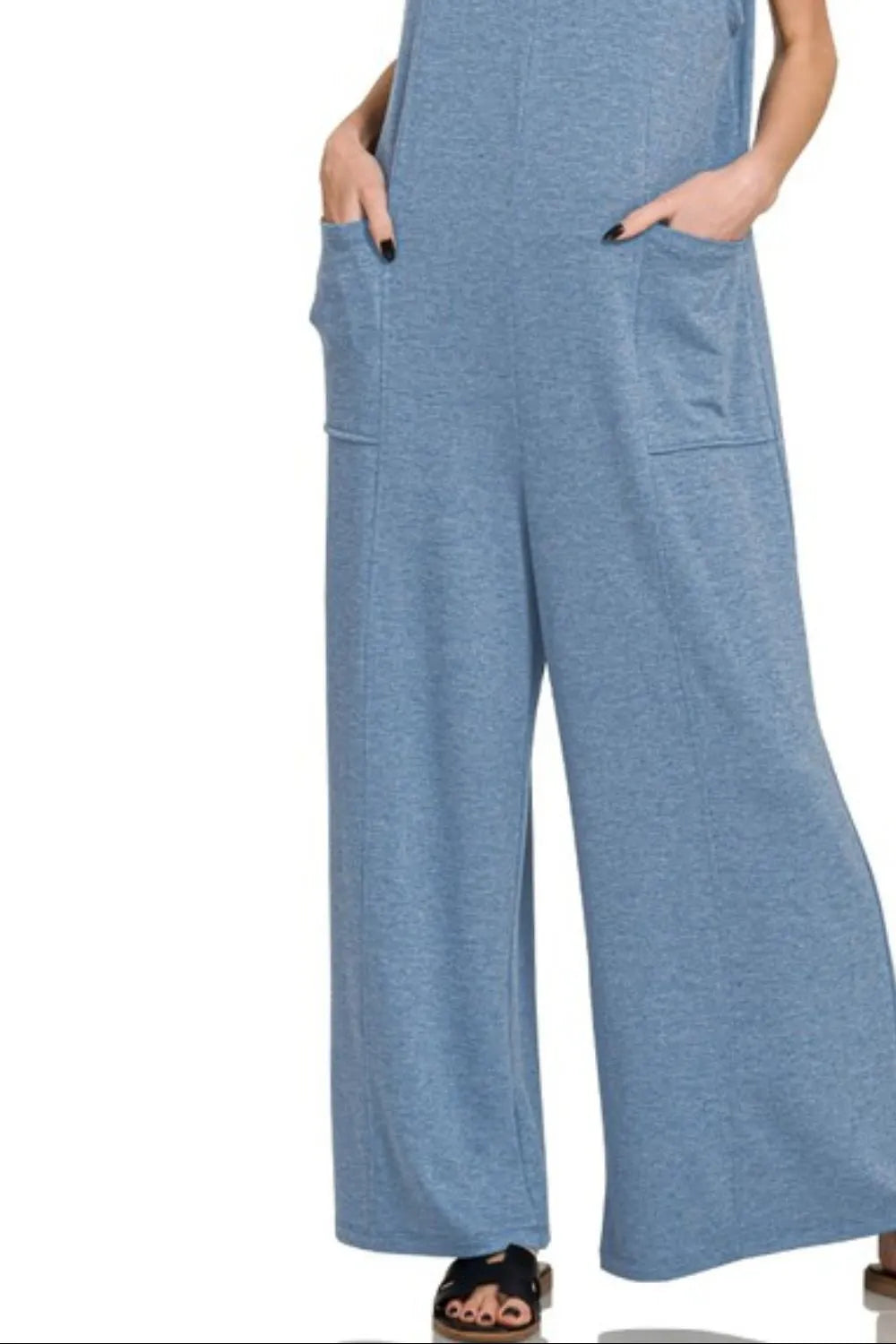 Zenana French Terry Deep V Neck Jumpsuits 3096f6b7-482f-4871-964a-aad151f52d1c-Max-Origin