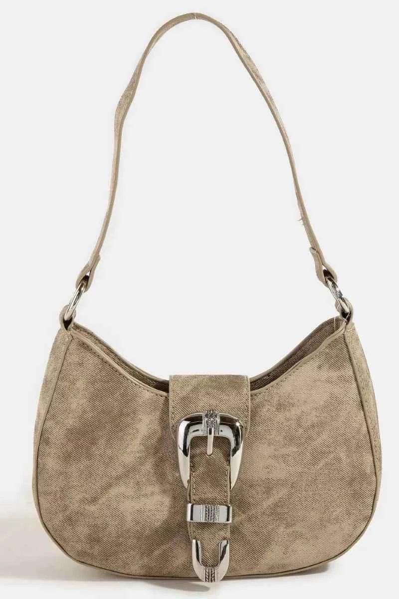 Fame Buckle Detail Hobo Shoulder Bag Fame Buckle Detail Hobo Shoulder Bag