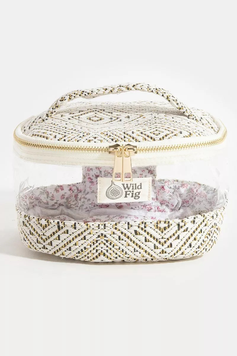 Fame Transparent Clear Top Handle Makeup Case Cosmetic Bag 31cf4fdbd2b14c07b7377c9276e63d4d-Max-Origin