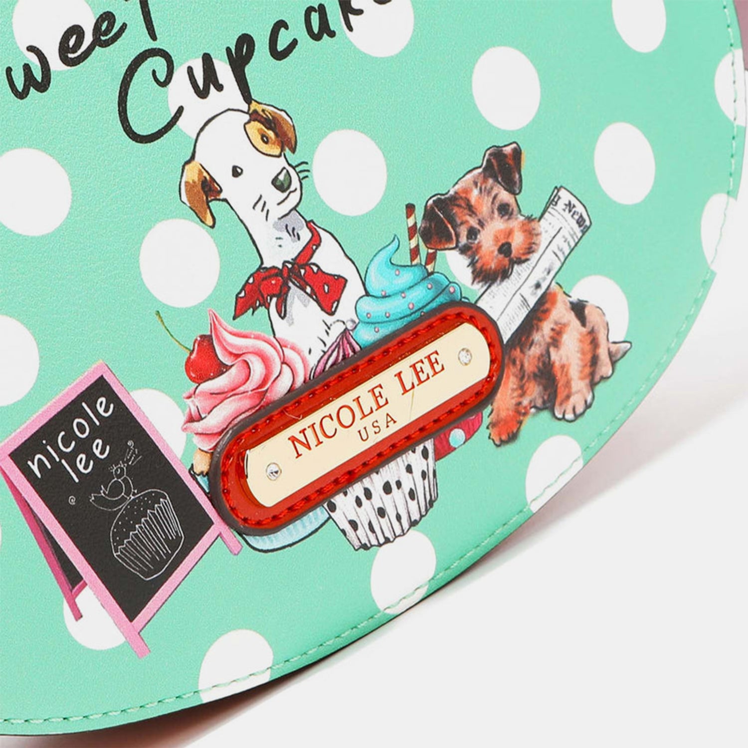 Nicole Lee USA Vegan Leather Polka Dot Shoulder Bag Nicole Lee USA Vegan Leather Polka Dot Shoulder Bag