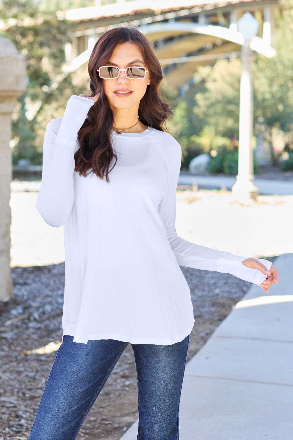 Basic Bae Full Size Round Neck Long Sleeve T-Shirt Basic Bae Full Size Round Neck Long Sleeve T-Shirt - TopFashionHQ