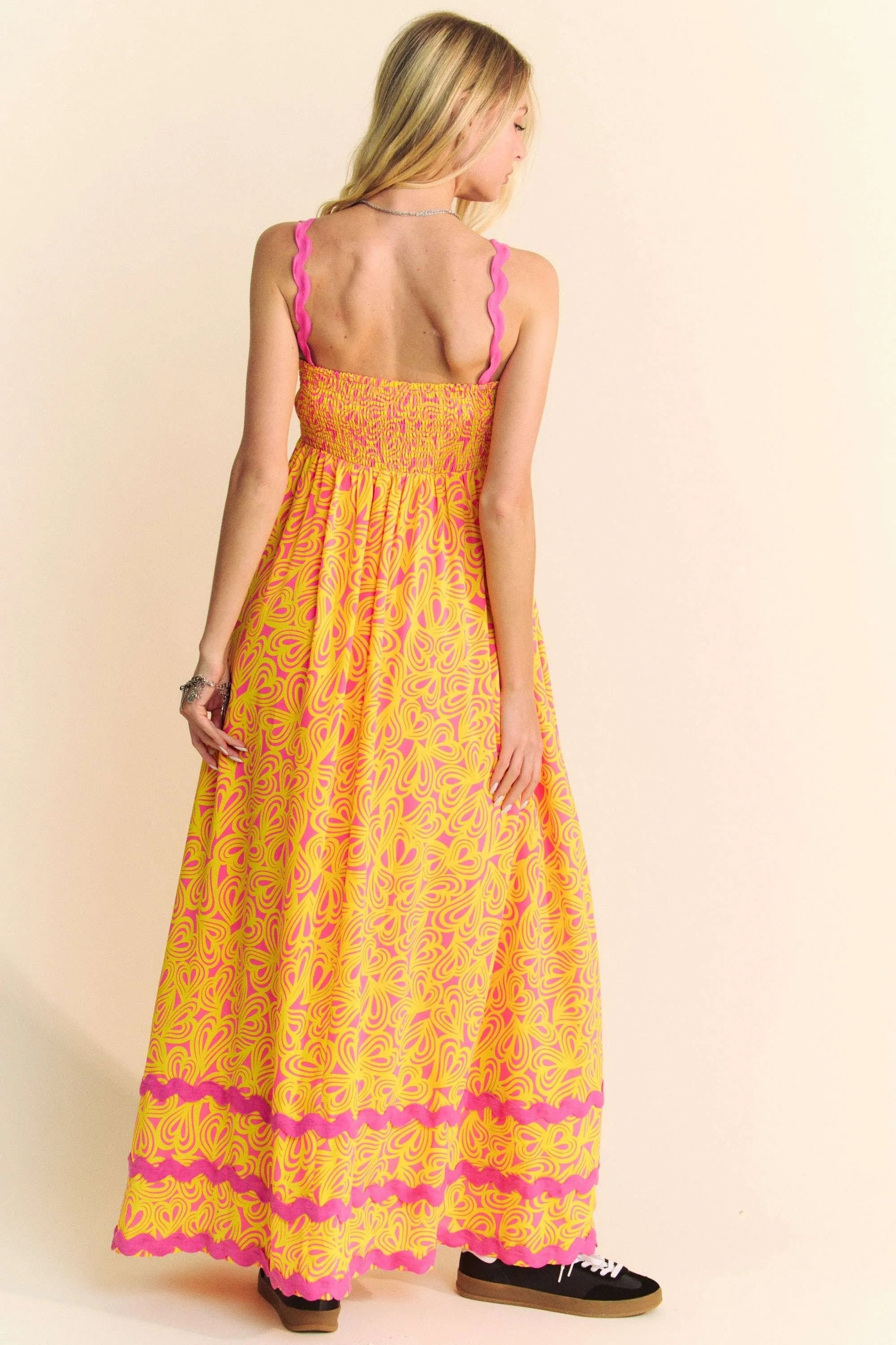 Davi & Dani Geo 2 Tone Printed Wavi Trim Tiered Maxi Dress 36ed665fe23e4356a9e64203772cfa09-Max-Origin