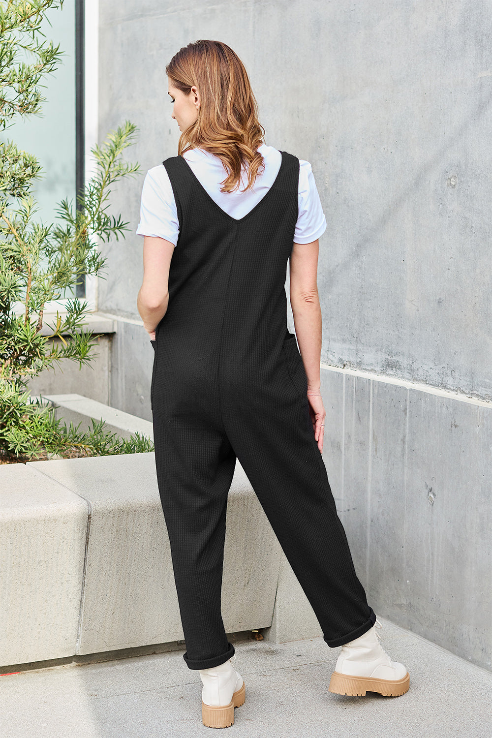 Double Take Full Size Sleeveless Straight Jumpsuit Double Take Full Size Sleeveless Straight Jumpsuit - TopFashionHQ