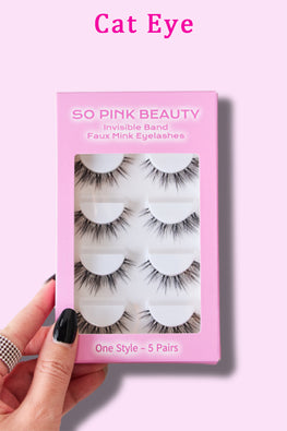 SO PINK BEAUTY Faux Mink Eyelashes 5 Pairs - TopFashionHQ