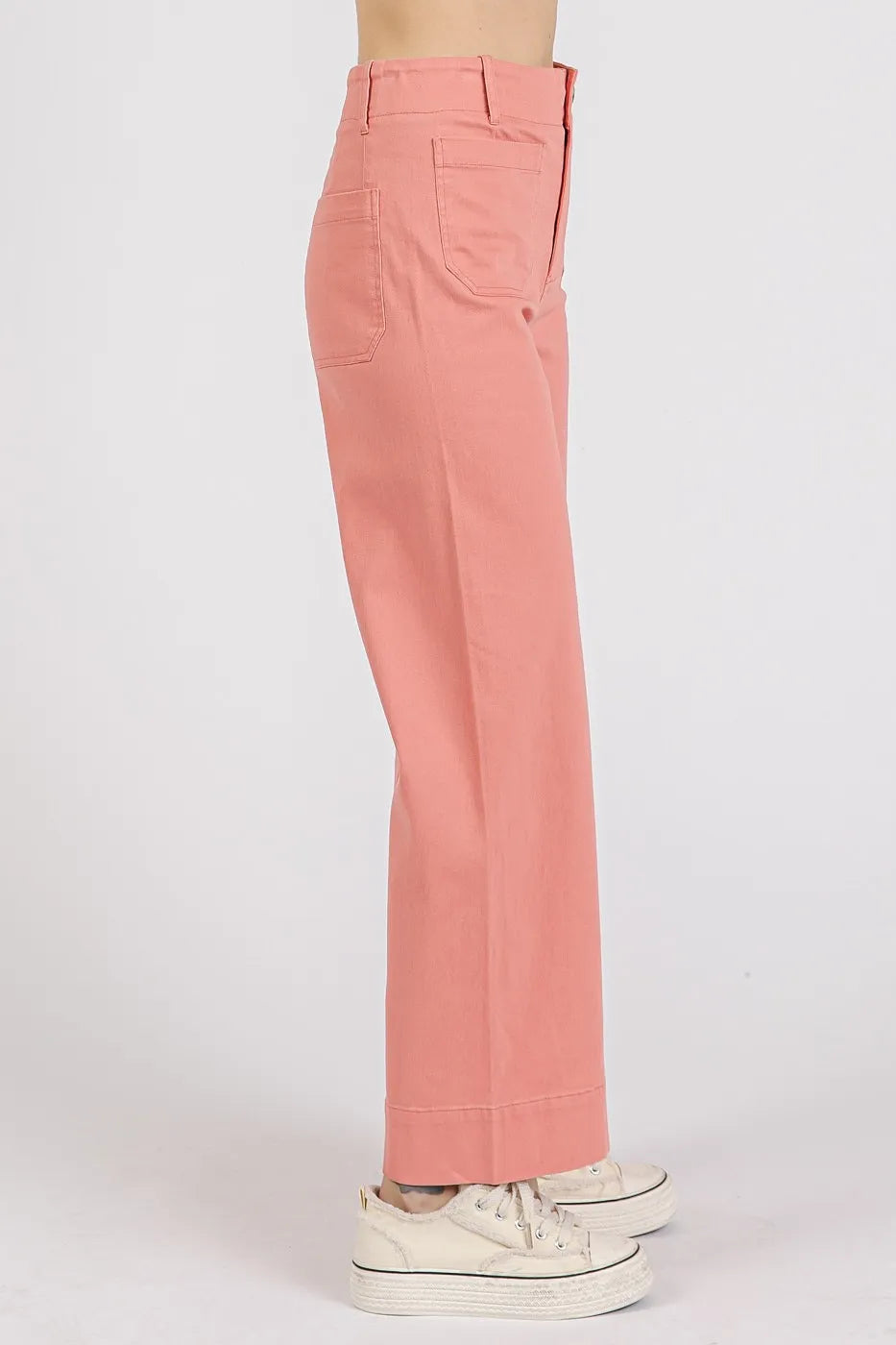 Mittoshop Twill Patch Pocket High Rise Wide Leg Pants 3a1d88b2d82a412180b54a07787388c2-Max-Origin
