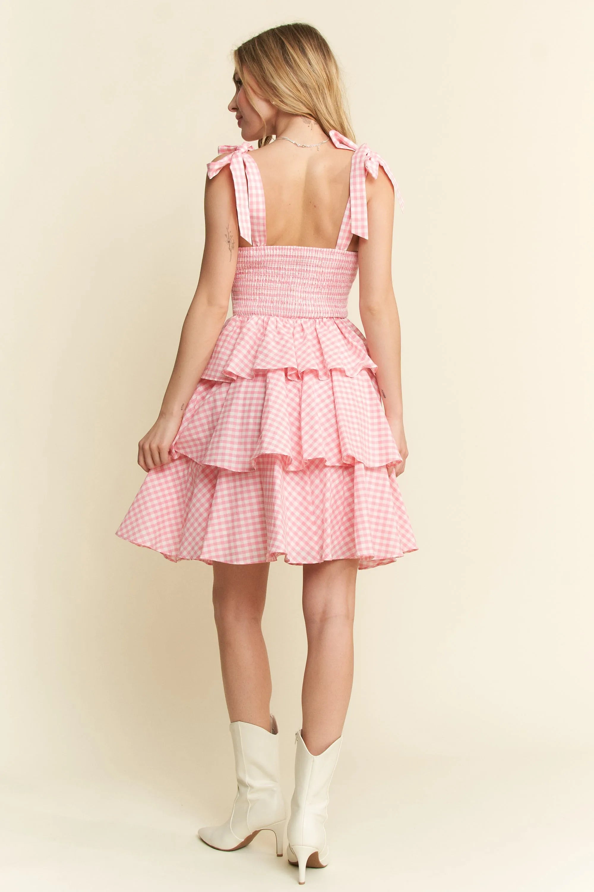 Jade By Jane Gingham Tiered Mini Dress 3b8fda7b08114f958747359d09f7e9b4-Max-Origin