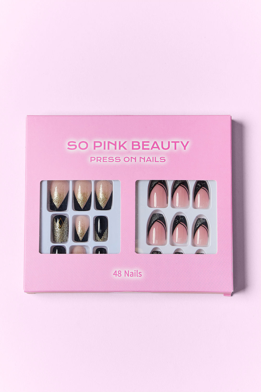 SO PINK BEAUTY Press On Nails 2 Packs SO PINK BEAUTY Press On Nails 2 Packs - TopFashionHQ