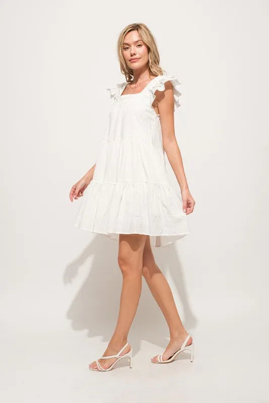And The Why Origami Pleating Ruffled Sleeve Tiered Dress 3bde4fd5948d48038fcece51eb862d25-Max-Origin