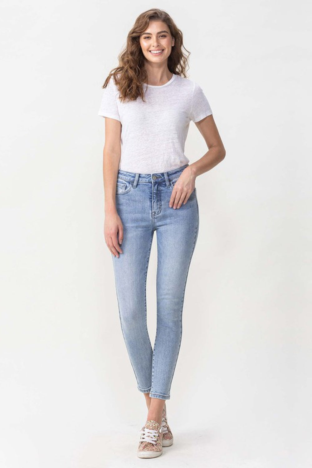 Lovervet Full Size Talia High Rise Crop Skinny Jeans Lovervet Full Size Talia High Rise Crop Skinny Jeans - TopFashionHQ