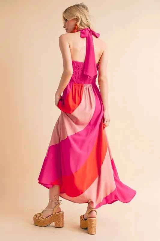 Aemi+Co Color Block Sleeveless Maxi Dress Aemi+Co Color Block Sleeveless Maxi Dress