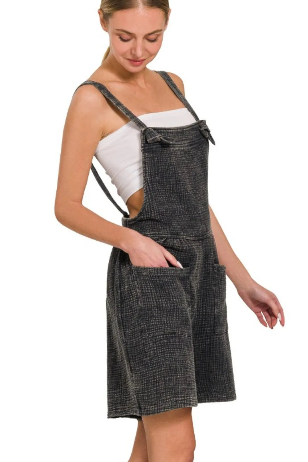 Zenana Woven Double Gauze Acid Washed Romper 3eabf71d-9715-415f-8f3a-a11d5948bf9b-Max-Origin