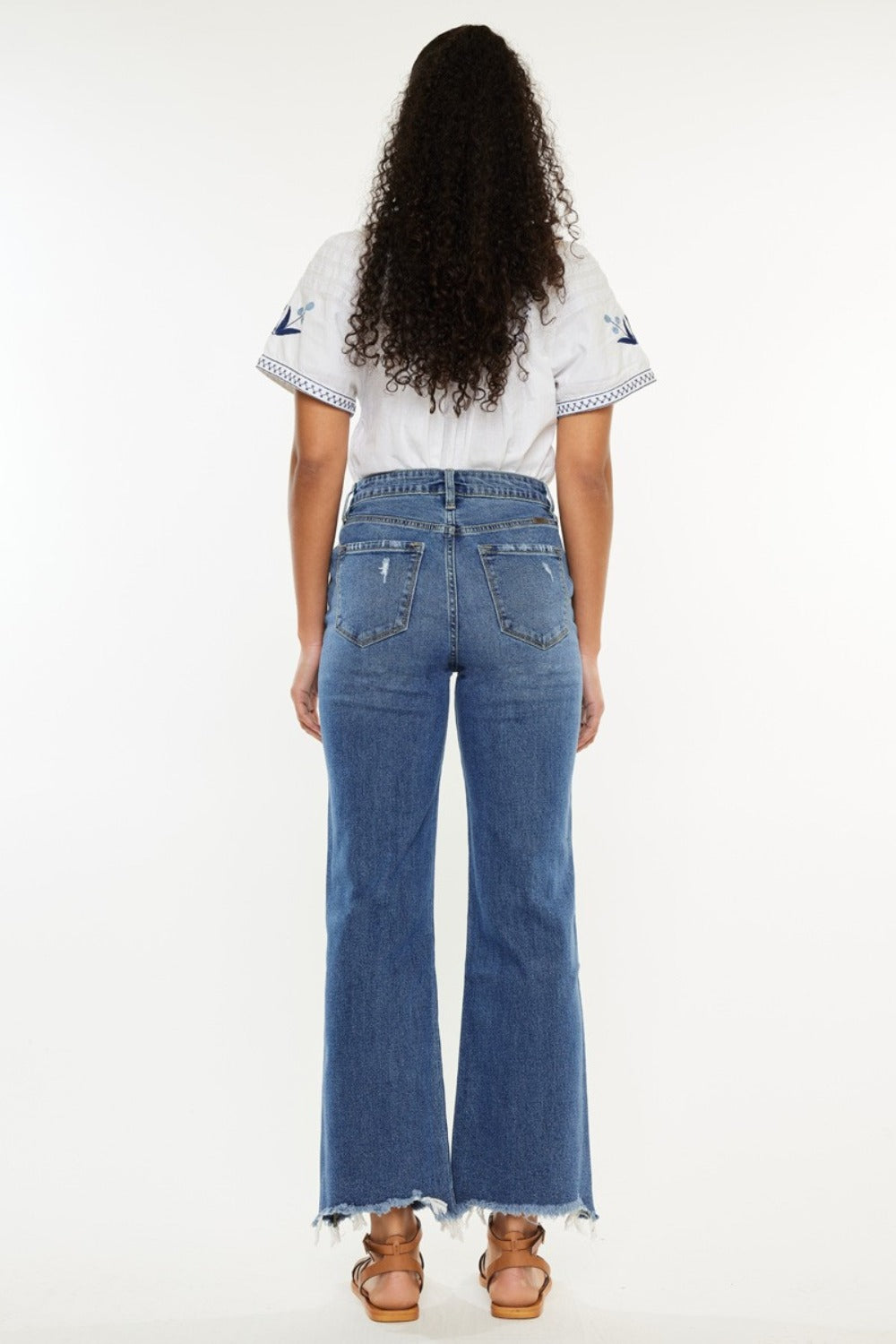 Kancan Full Size High Rise Slim Wide Leg Jeans Kancan Full Size High Rise Slim Wide Leg Jeans - TopFashionHQ