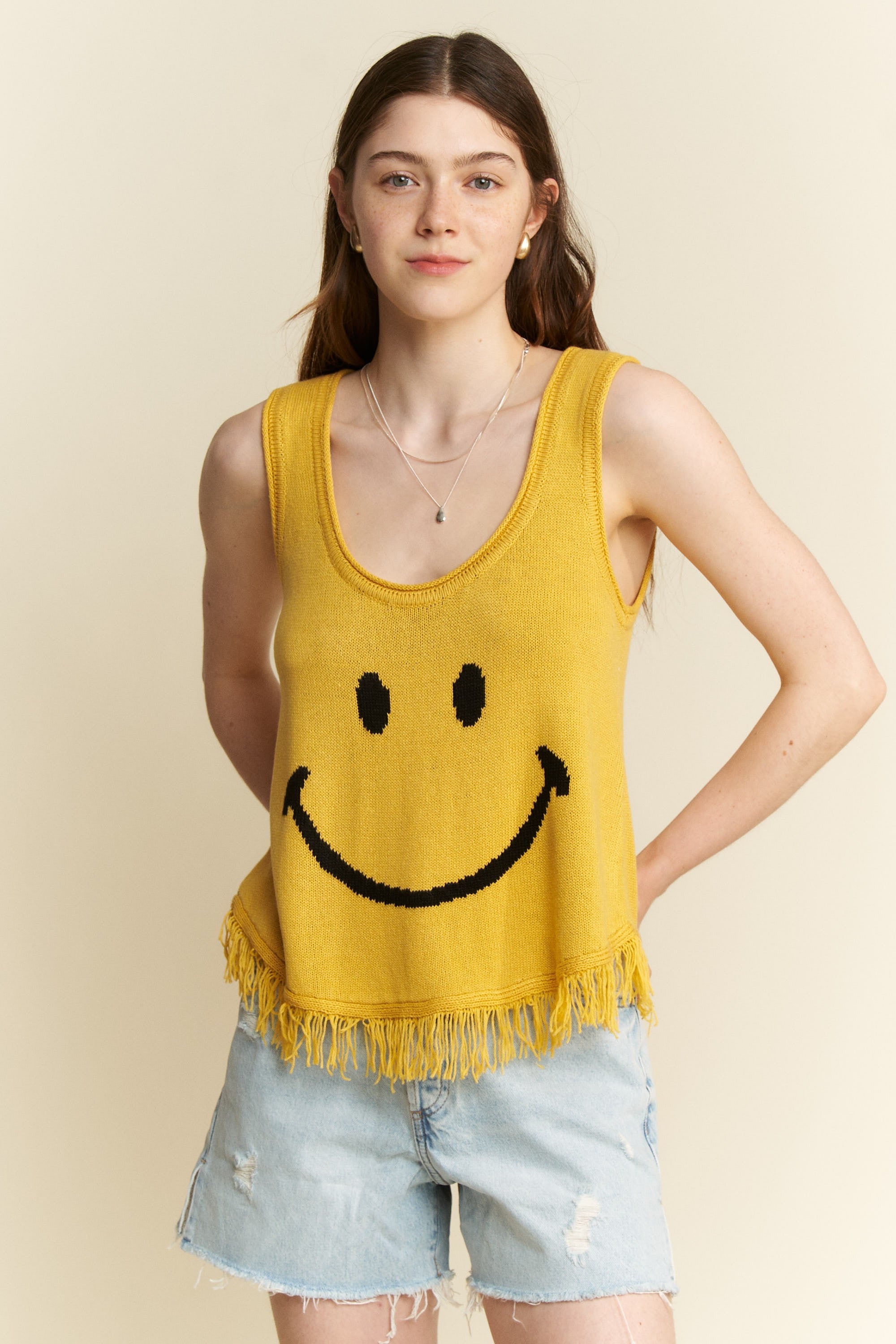 Jade By Jane Smiley Fringe Tank Top 3f1c76d746524c4d955a3a2ad52871ab-Max