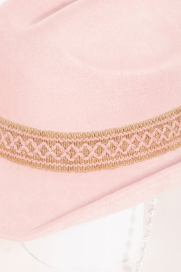 Fame Ornate Band Cowboy Hat - TopFashionHQ