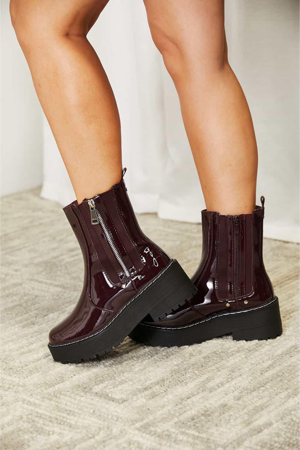 Forever Link Side Zip Platform Boots Forever Link Side Zip Platform Boots - TopFashionHQ