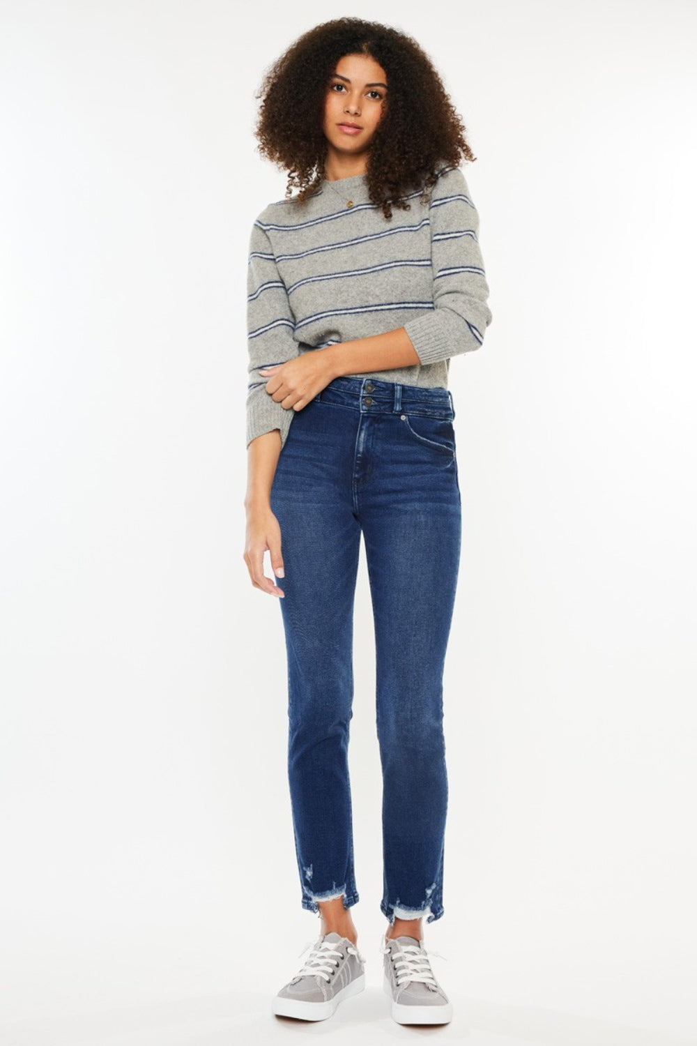 Kancan High Rise Slim Straight Jeans Kancan High Rise Slim Straight Jeans - TopFashionHQ