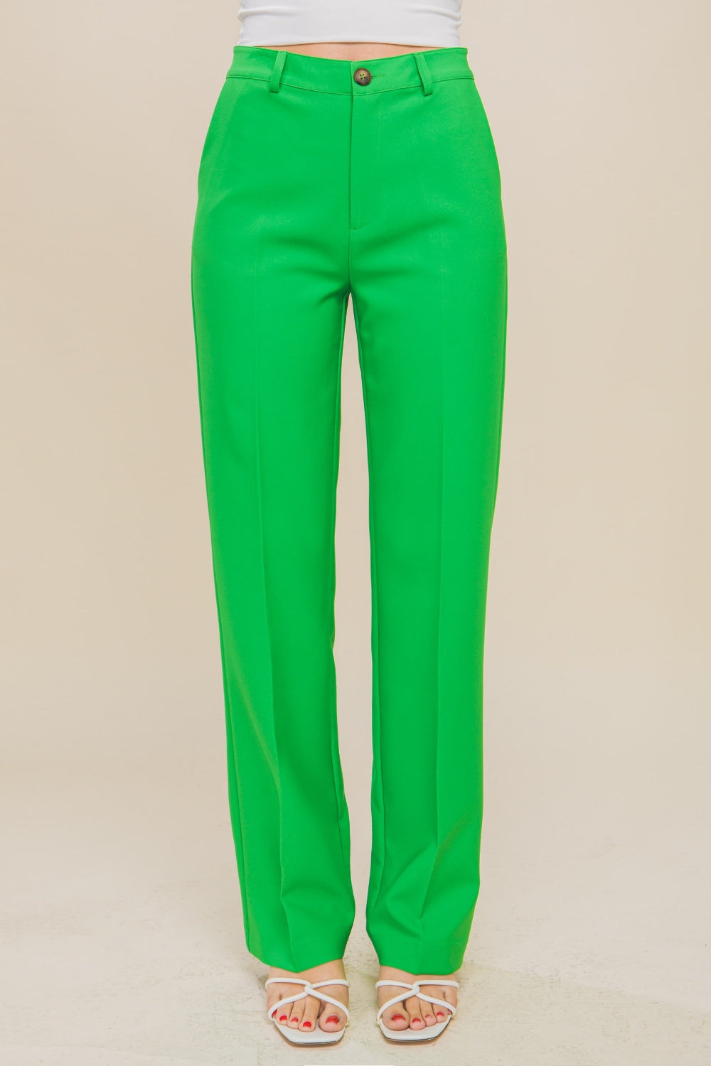 Love Tree High Waist Straight Pants Love Tree High Waist Straight Pants - TopFashionHQ