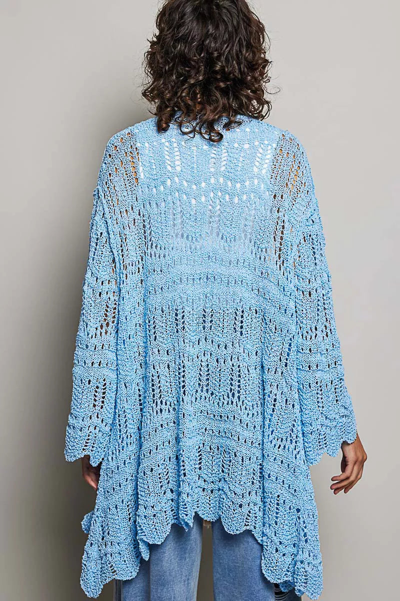 POL Openwork Lightweight Open Front Cardigan with Scalloped Edge 42e1b4d7-6941-4441-abec-039b21eb52bc-Max-Origin