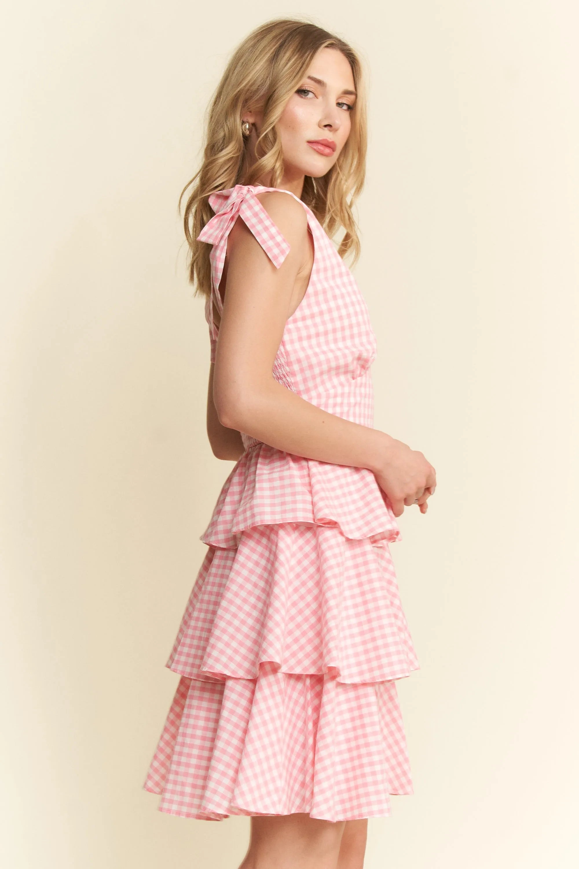 Jade By Jane Gingham Tiered Mini Dress 43388d0ac8ed4a7bb0316ff2a27259d9-Max-Origin
