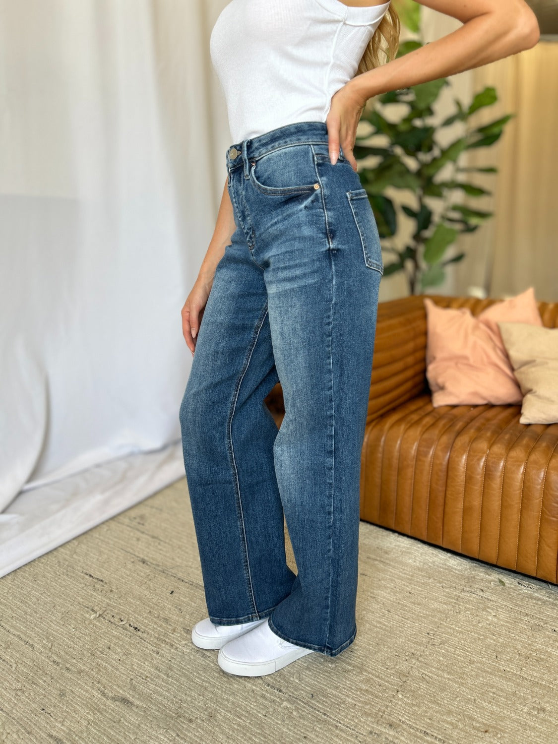 RFM Full Size High Rise Tummy Control Wide Leg Jeans RFM Full Size High Rise Tummy Control Wide Leg Jeans
