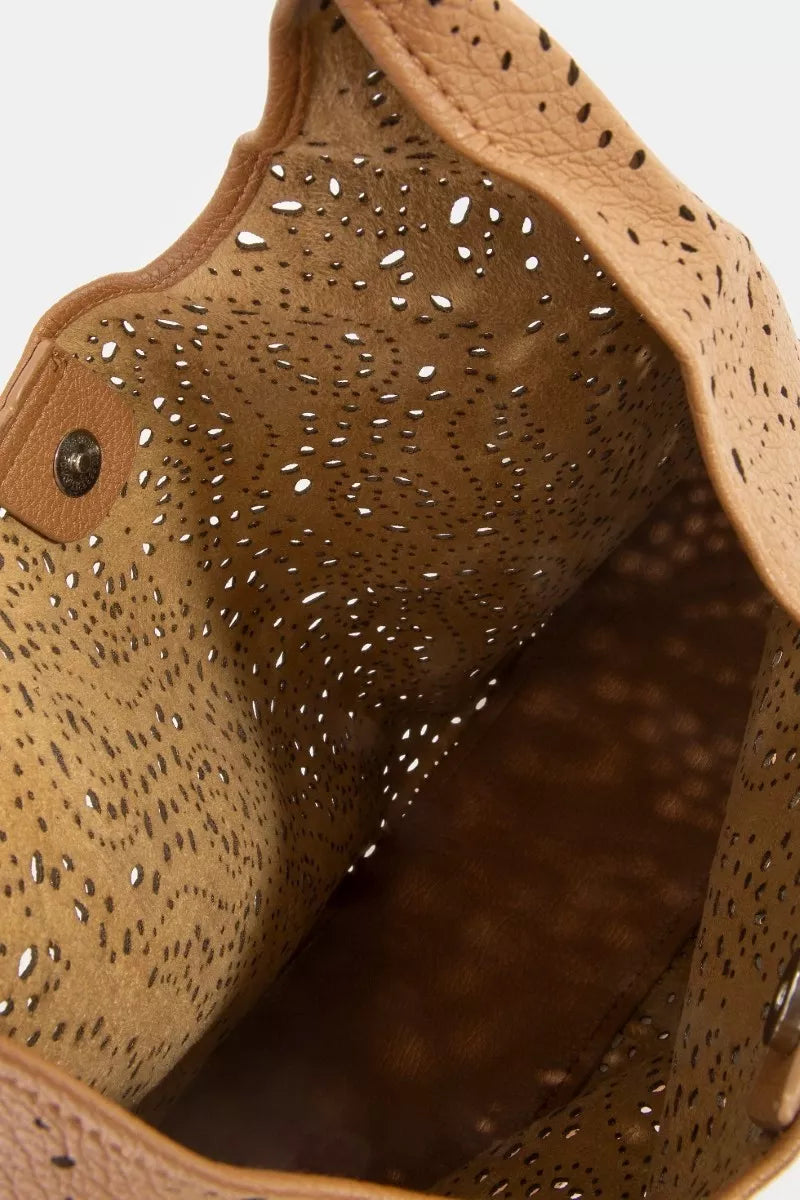 Fame Intricate Cutout Motif Leather Shoulder Bag 43ce42b0-d6c4-4fdd-be15-42959e2c9e0b-Max-Origin