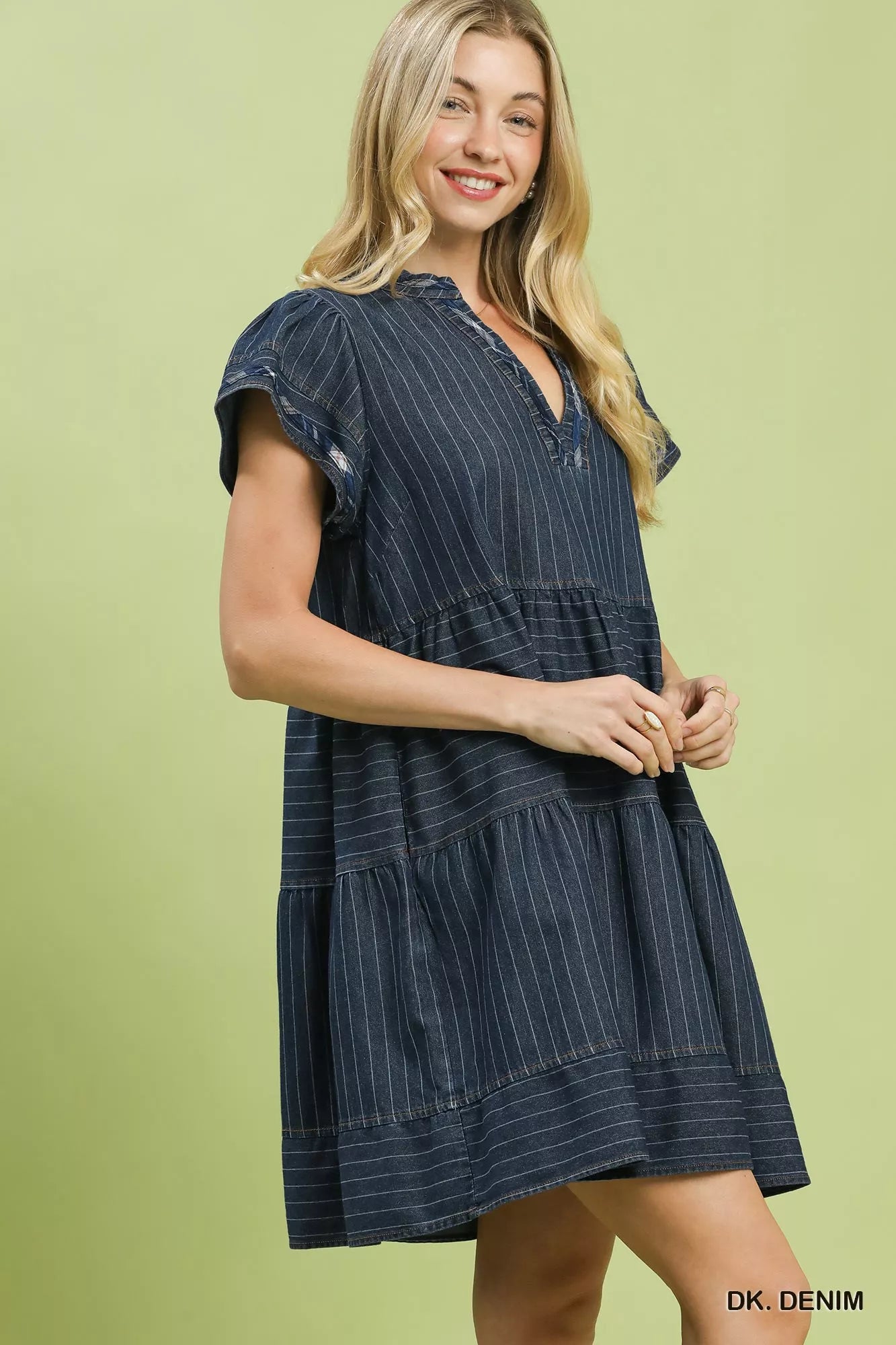 Umgee Chambray Tiered Babydoll Dress 43edad2f-e707-4254-93ec-35f879f20f93-Max-Origin