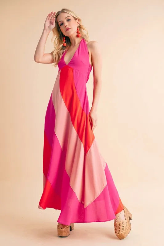 Aemi+Co Color Block Sleeveless Maxi Dress 44a525e3f2e44d0daa9b8d85ed512388-Max-Origin