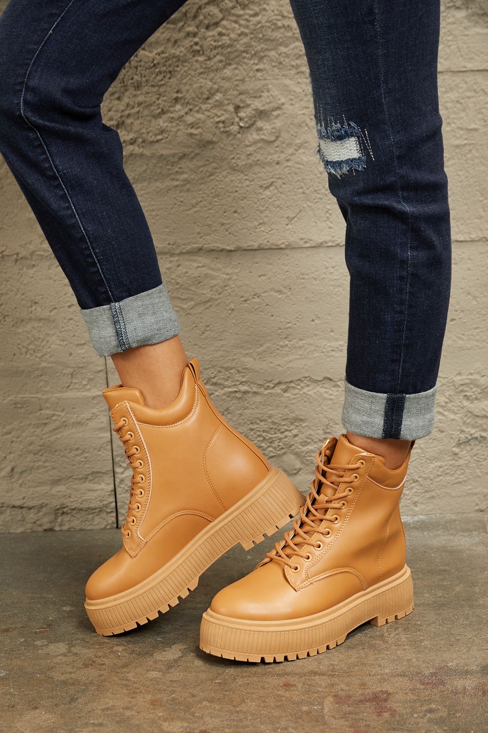 East Lion Corp Platform Combat Boots East Lion Corp Platform Combat Boots - TopFashionHQ