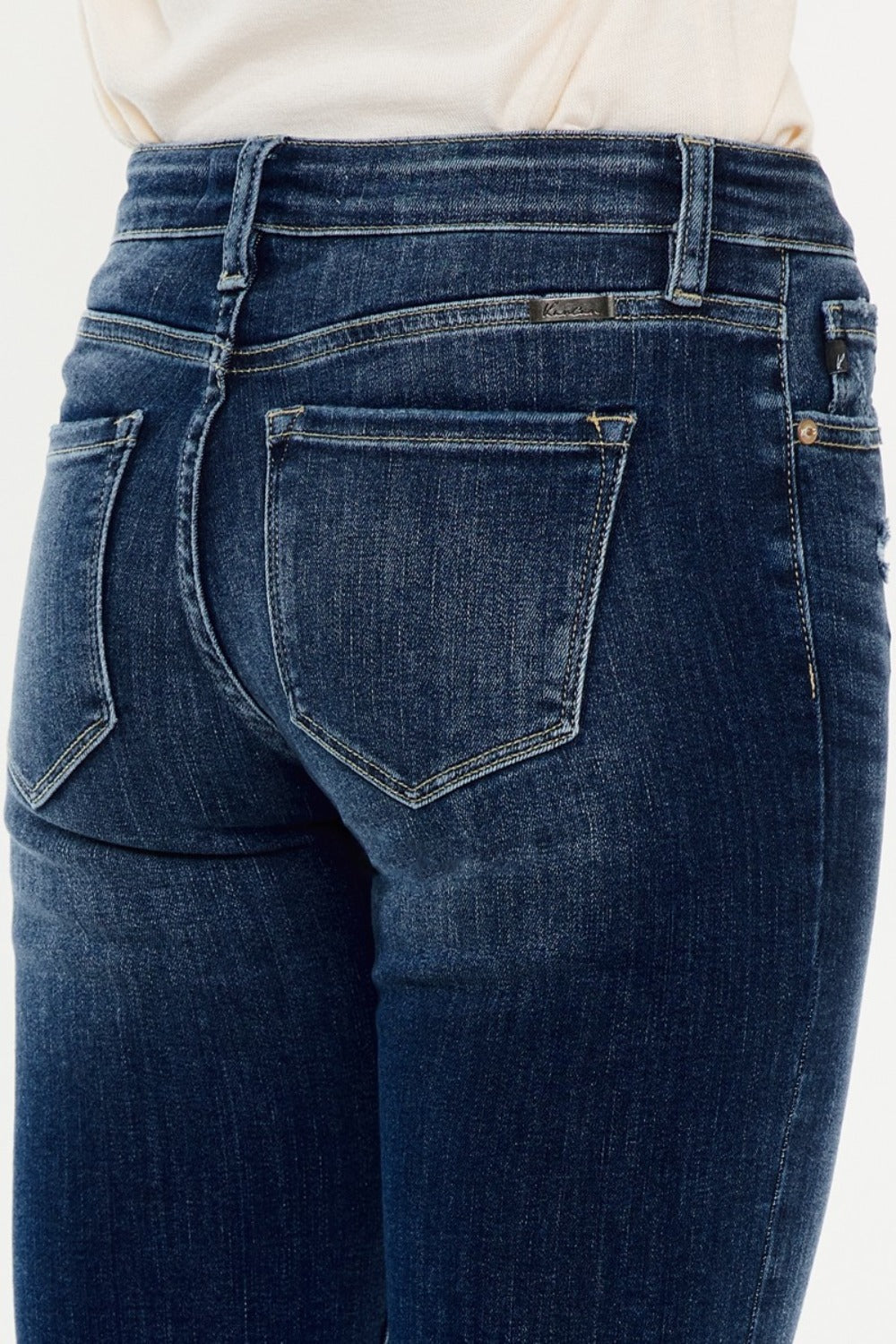 Kancan Mid Rise Button Fly Flare Jeans Kancan Mid Rise Button Fly Flare Jeans