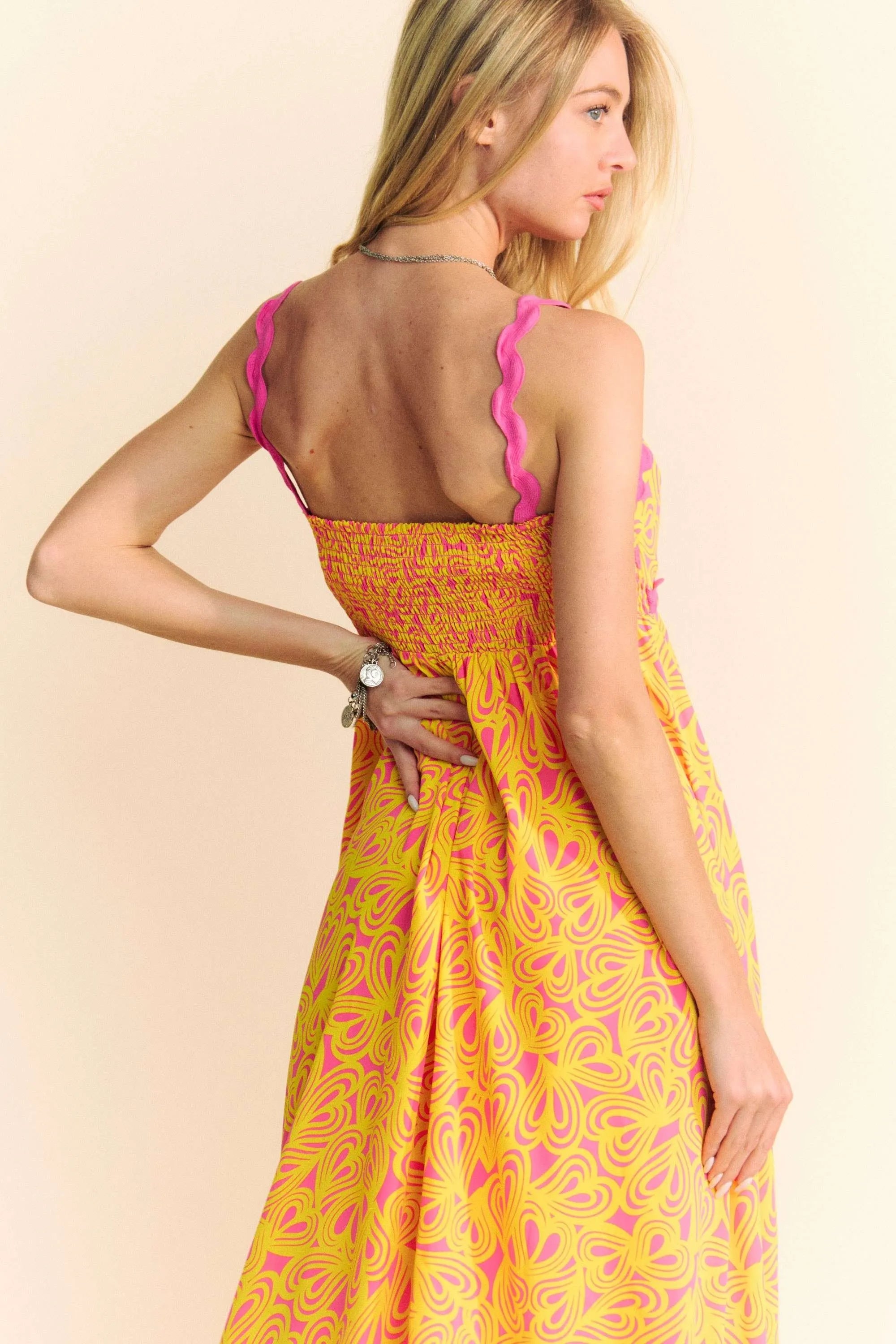 Davi & Dani Geo 2 Tone Printed Wavi Trim Tiered Maxi Dress 462824228dbc45cf89aa5599f69cba79-Max-Origin