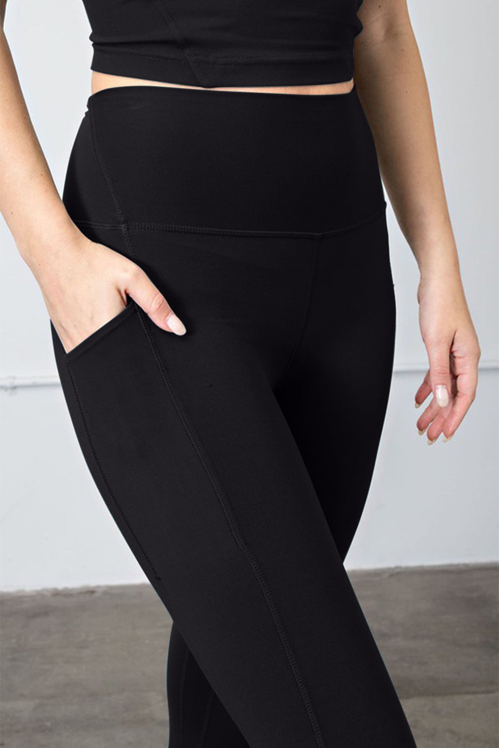 Faith Apparel High Waist Wide Waistband Leggings Faith Apparel High Waist Wide Waistband Leggings - TopFashionHQ