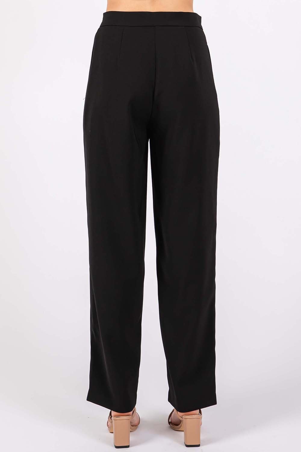 GeeGee High-Waisted Pleated Pants GeeGee High-Waisted Pleated Pants - TopFashionHQ
