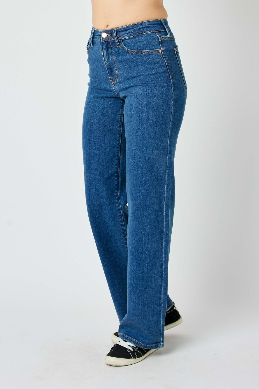 Judy Blue Full Size High Rise Straight Jeans Judy Blue Full Size High Rise Straight Jeans - TopFashionHQ