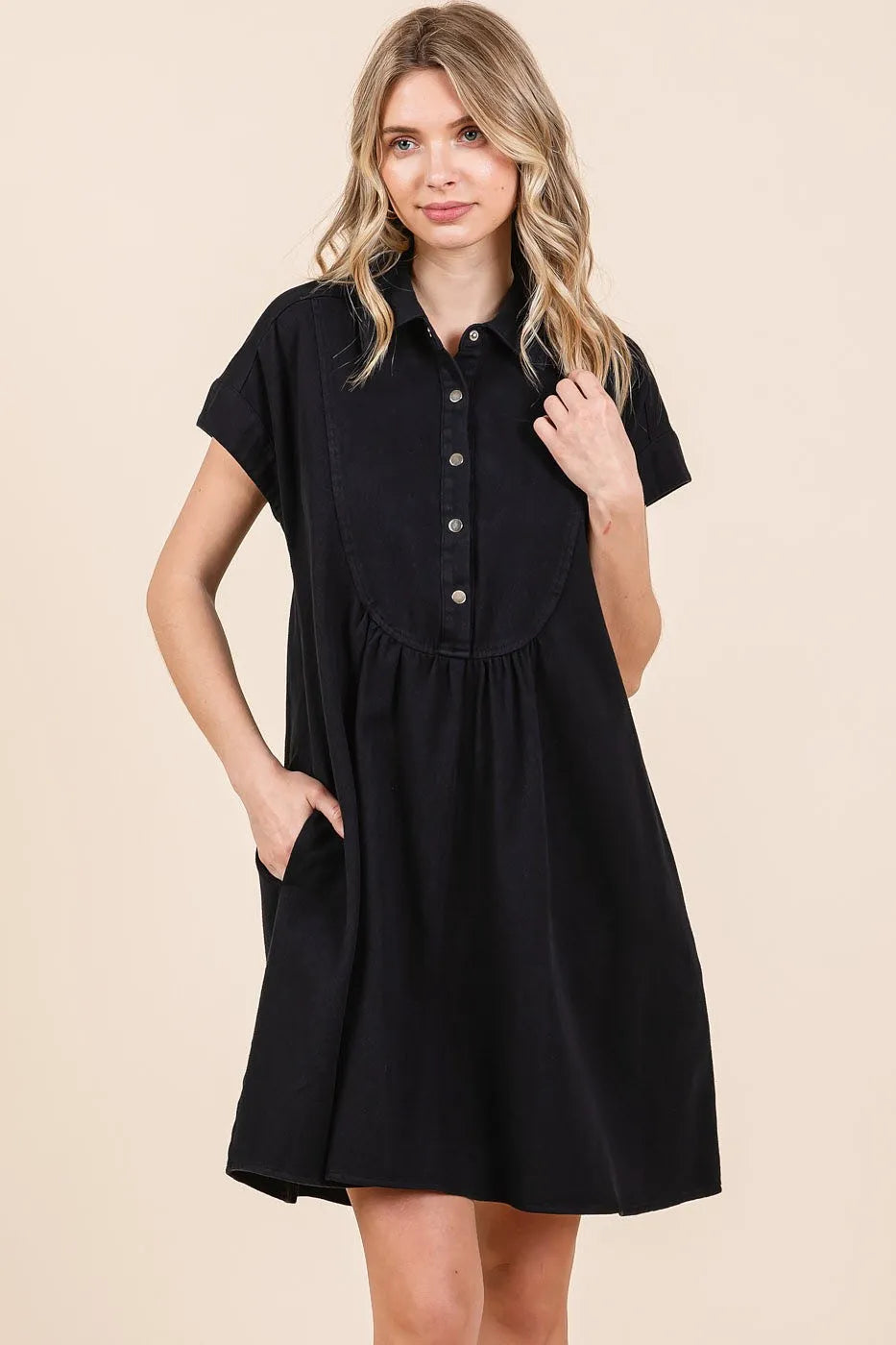 Mittoshop Twill Short Sleeve Collared Mini Dress 498b3d72276044df92abdc3a2bd71b12-Max-Origin